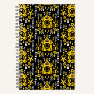German Bauernmalerei Folk Art Notebook