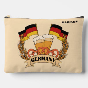 German Beer Custom Name Accessory Pouch