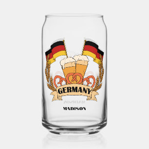 German Beer custom name Can Glass