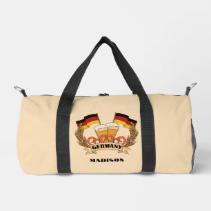 German Beer Custom Name Duffle Bag