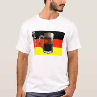 German Beer Flag T Shirt. T-Shirt