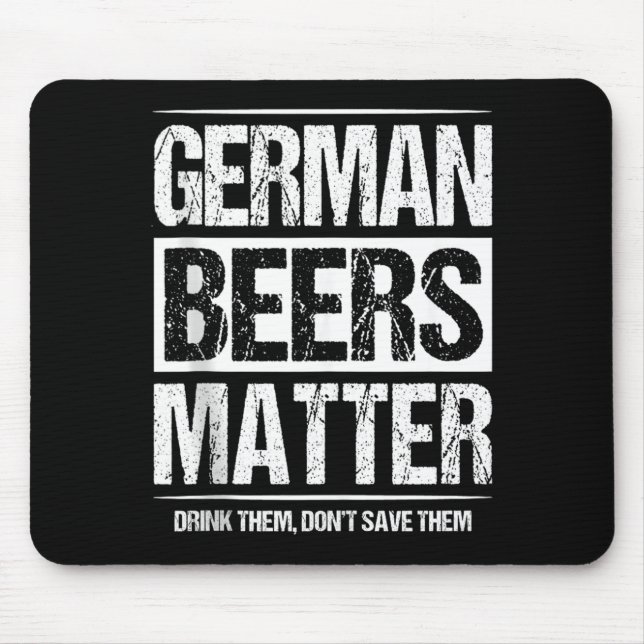German Beers Matter Mouse Pad (Front)