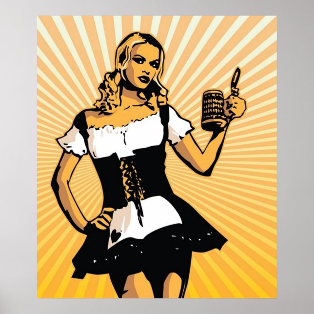 German Bierfest Girl Poster (Front)