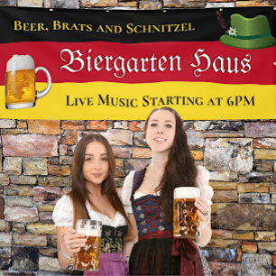 German Biergarten 3 Business Promotional Banner
