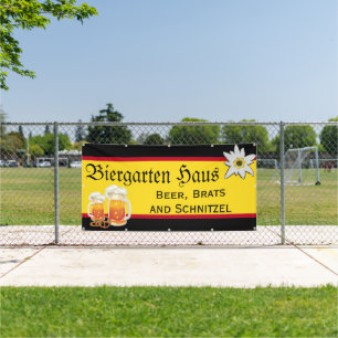German Biergarten Business Promotional Banner
