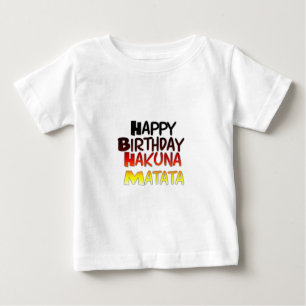 German Birthday Hakuna Matata Art Print Baby T-Shirt
