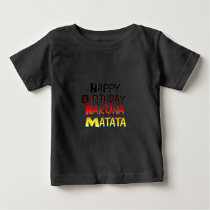 German Birthday Hakuna Matata Art Print Baby T-Shirt