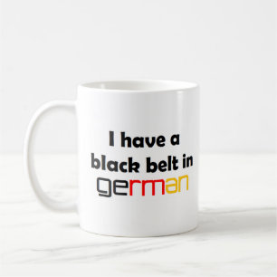 german black belt coffee mug