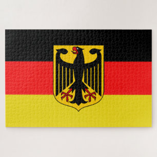 German black eagle, Deutschland German flag Jigsaw Puzzle