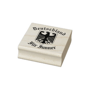 German black eagle flag, Deutschland forever Rubber Stamp