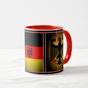 German, black eagle of German flag, Germany 11oz Mug