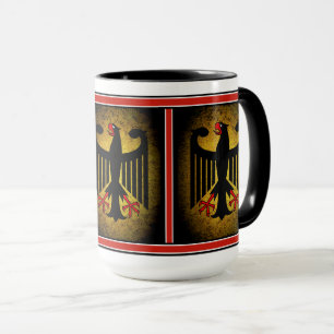 German, black eagle of German flag, Germany 15oz Mug