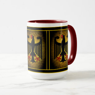 German, black eagle of German flag, Germany 15oz Mug
