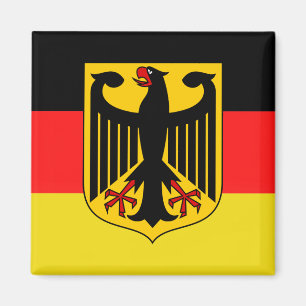 German, black eagle of German flag, Germany Magnet