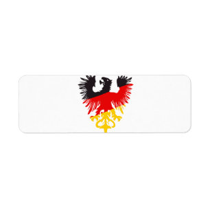 German Black Eagle Return Address Label