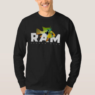German Blue Ram Cichlid Aquarium Fish Keeper T-Shirt