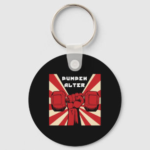 German Bodybuilding Workout Gym Propaganda Key Ring