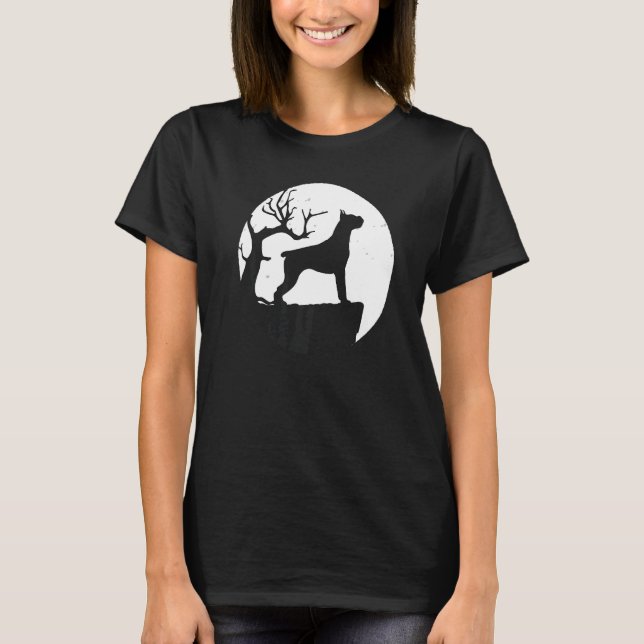 German Boxer Dog Retro  7 T-Shirt (Front)