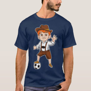 German Boy Germany Oktoberfest Futbol T-Shirt
