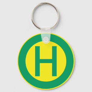 German Bus and Tram Stop sign stop Key Ring