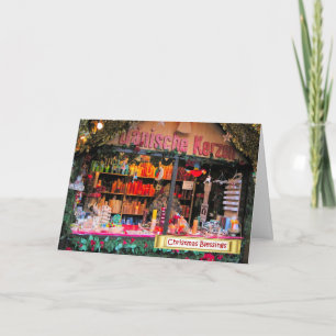 German Christmas, Candles light up Christmas Holiday Card