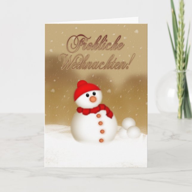 German Christmas Card - Gesegnete Weihnachten und (Front)