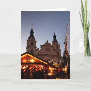 German christmas market holiday card