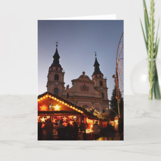 German christmas market holiday card