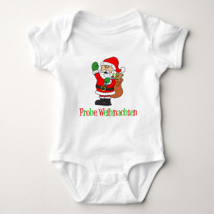 German Christmas Santa Baby Bodysuit