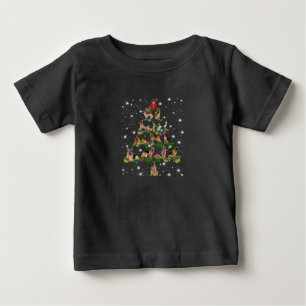 German Christmas Tree Covered By Flashlight Baby T-Shirt