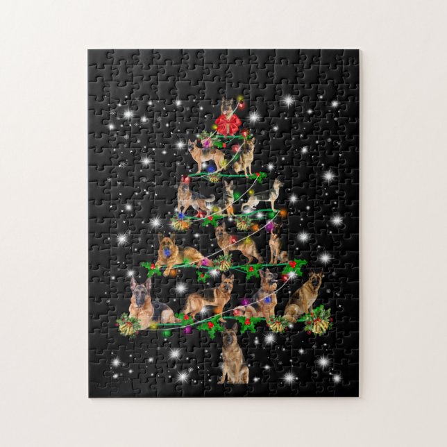 German Christmas Tree Covered By Flashlight Jigsaw Puzzle (Vertical)