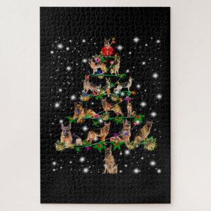 German Christmas Tree Covered By Flashlight Jigsaw Puzzle
