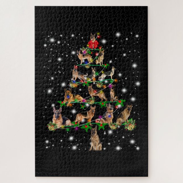 German Christmas Tree Covered By Flashlight Jigsaw Puzzle (Vertical)