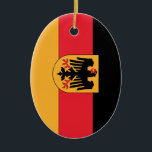 German Coat of Arms Flag Ceramic Ornament<br><div class="desc">The Funniest Ornaments, T-shirts, Hoodies, Stickers, Buttons and Novelty gifts from http://www.Shirtuosity.com.</div>