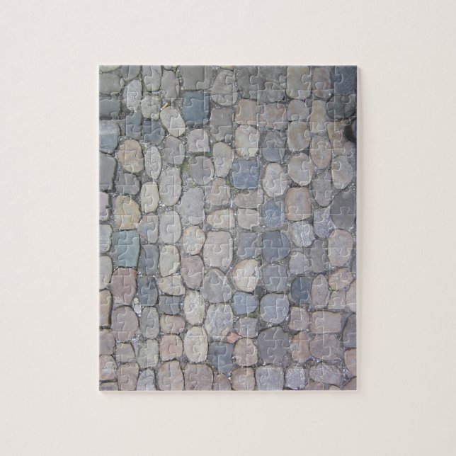 German cobble stone sidewalk jigsaw puzzle (Vertical)