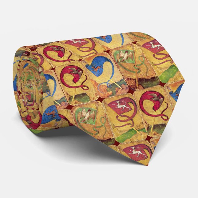 German Court Cards Flags /Dogs,Deers,Falcons,Ducks Tie (Rolled)