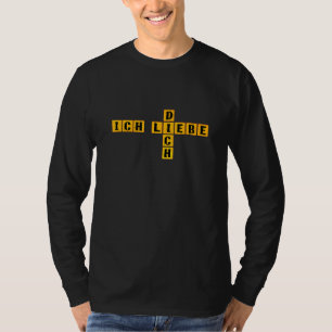 German Crossword Ich Liebe Dich T-Shirt