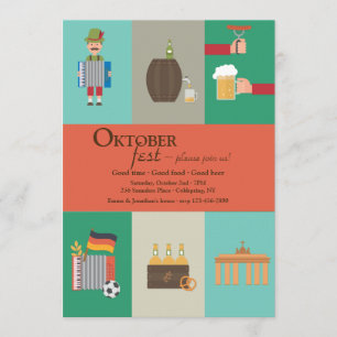 German Culture Oktoberfest Invitation