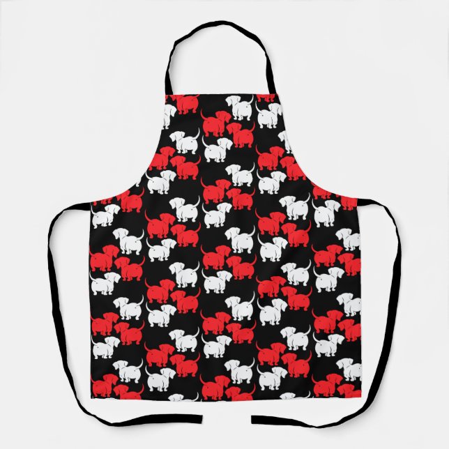 German Dachshund Dog Patterns Apron (Front)