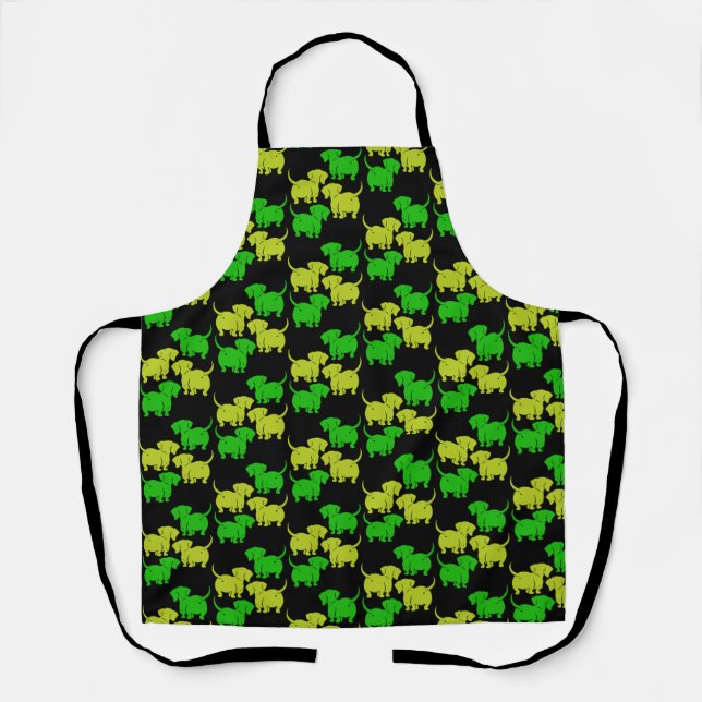 German Dachshund Dog Patterns Apron (Front)