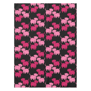 German Dachshund Dog Patterns Tablecloth