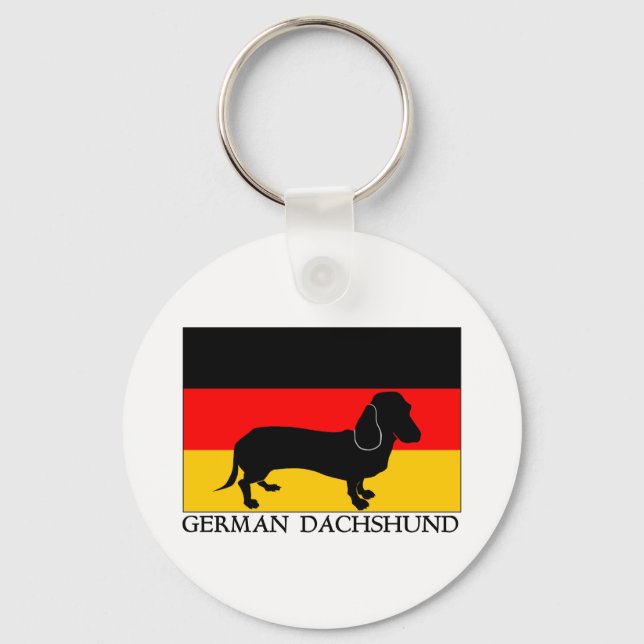 German Dachshund Key Ring (Front)