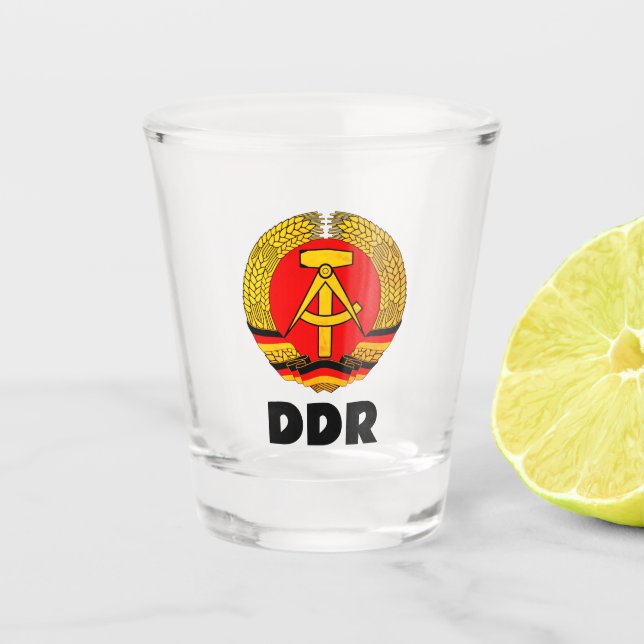 German Democratic Republic (DDR, GDR) East Germany Shot Glass (Front)
