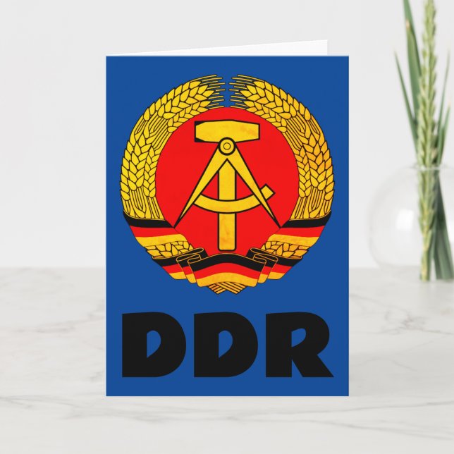German Democratic Republic (DDR, GDR) East Germany Thank You Card (Front)