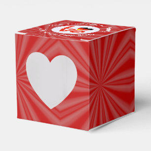 German Deutsch Flag LOVE Personalise Name Heart Favour Box