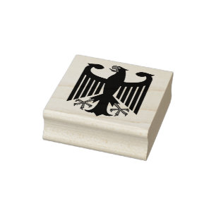 German/Deutschland Federation black eagle Rubber Stamp