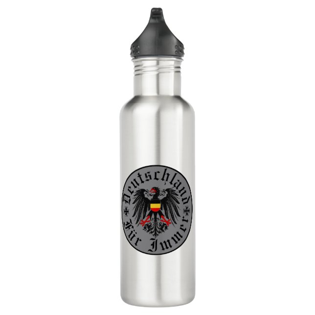 German/Deutschland Forever/eagle/iron cross 710 Ml Water Bottle (Right)