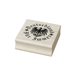 German/Deutschland fur immer/black eagle Rubber Stamp