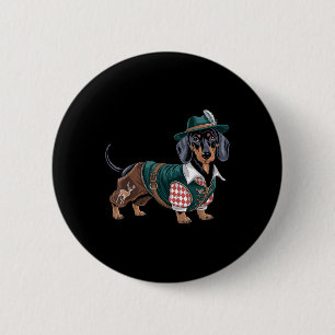 German Dog Dachshund Bavarian Weiner Sausage _3 6 Cm Round Badge