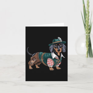 German Dog Dachshund Bavarian Weiner Sausage _3  Card